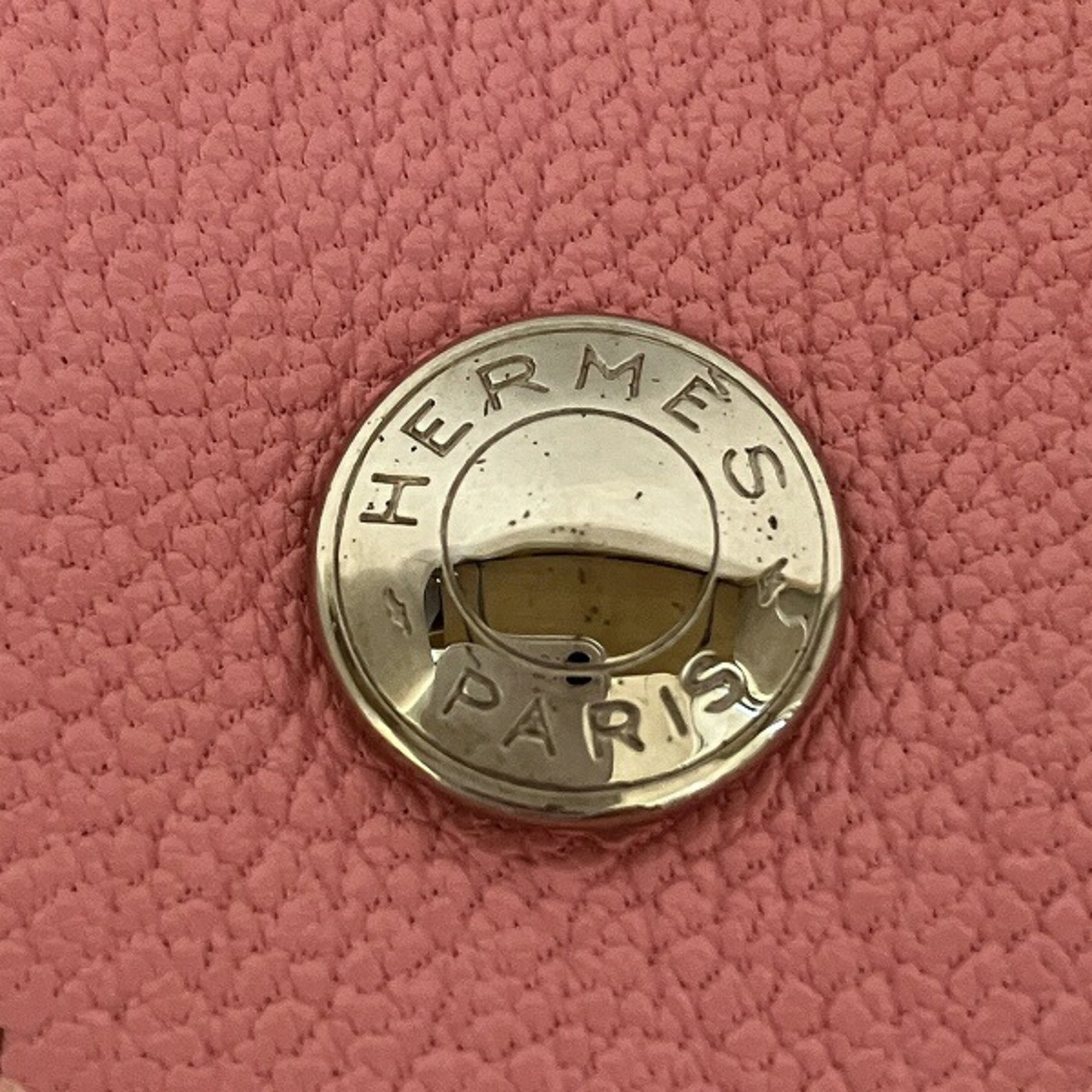 Hermes Levain Quatre Engraved Coin Case Women's Wallet
