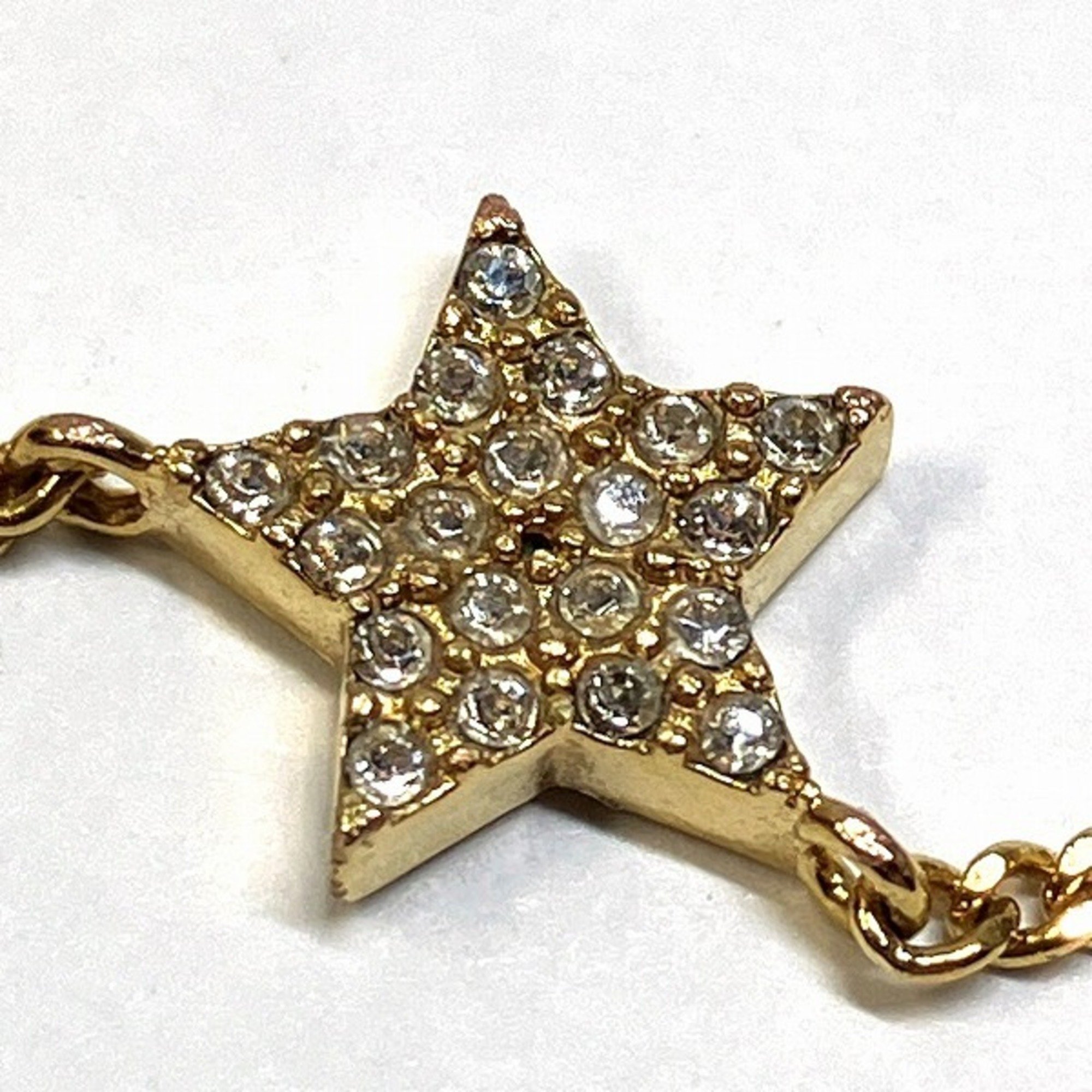 Christian Dior Dior Double Necklace Star Charm Brand Accessories Women's