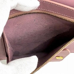 CELINE Bicolor Medium Strap Wallet Bifold Women's