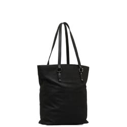 Salvatore Ferragamo Gancini Tote Bag AU-21 4909 Black Canvas Leather Women's