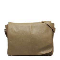 Burberry Nova Check Shoulder Bag Beige Leather Women's BURBERRY