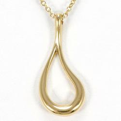 Tiffany Open Teardrop 18K YG Necklace Total Weight Approx. 1.8g 40cm Jewelry Wrapping Free