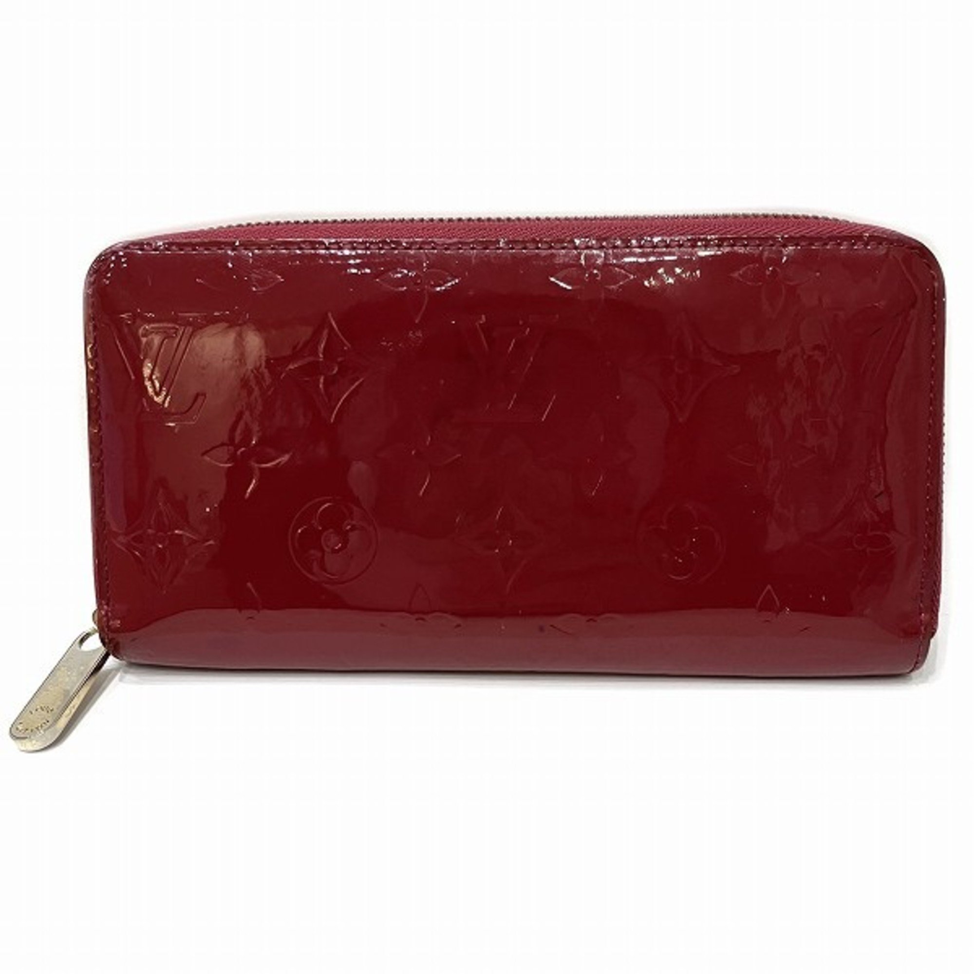 Louis Vuitton Vernis M91597 Zippy Wallet Rose Andian Long Women's