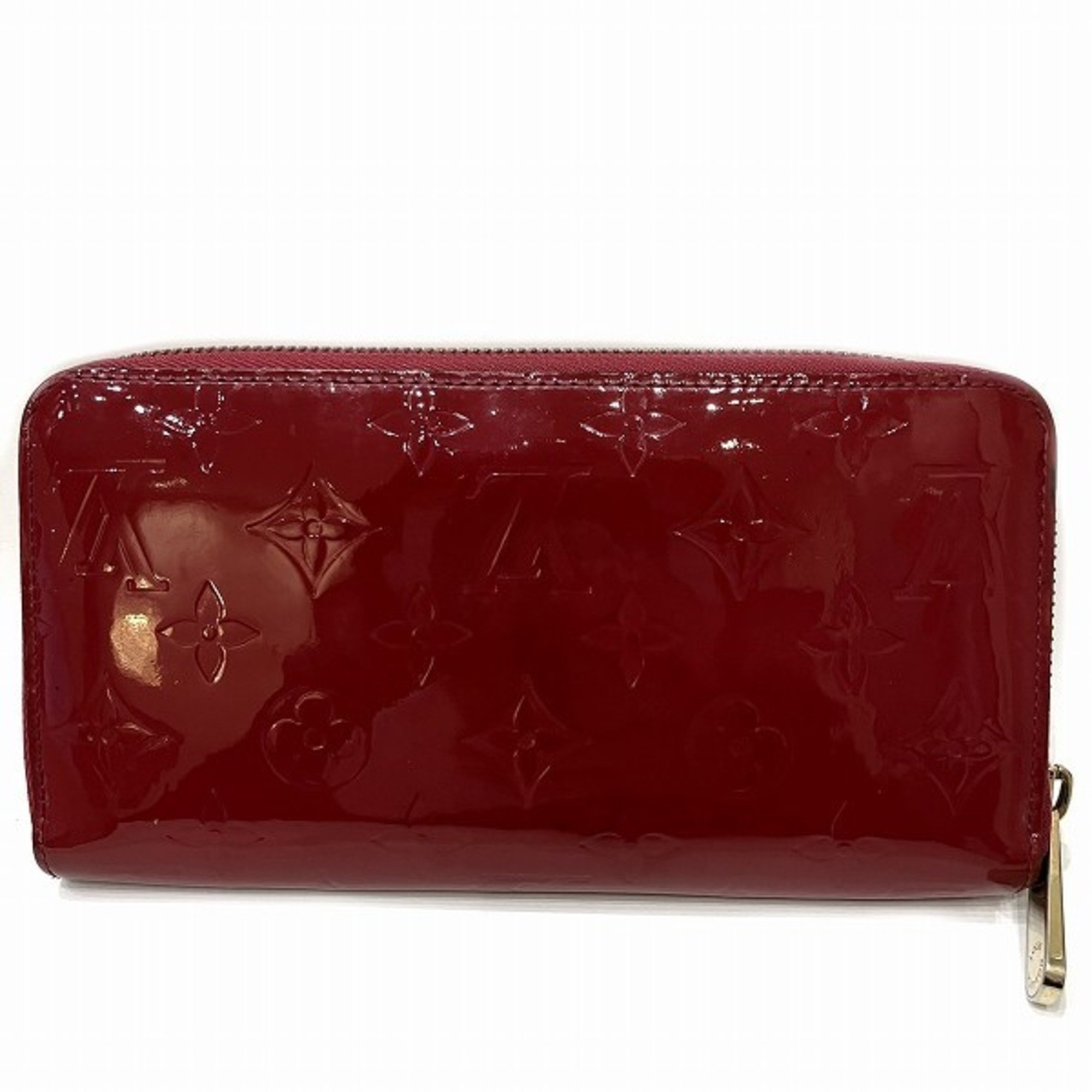 Louis Vuitton Vernis M91597 Zippy Wallet Rose Andian Long Women's