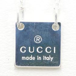 Gucci Square Logo Plate Silver Necklace Total Weight Approx. 5.7g 48cm Jewelry Wrapping Free