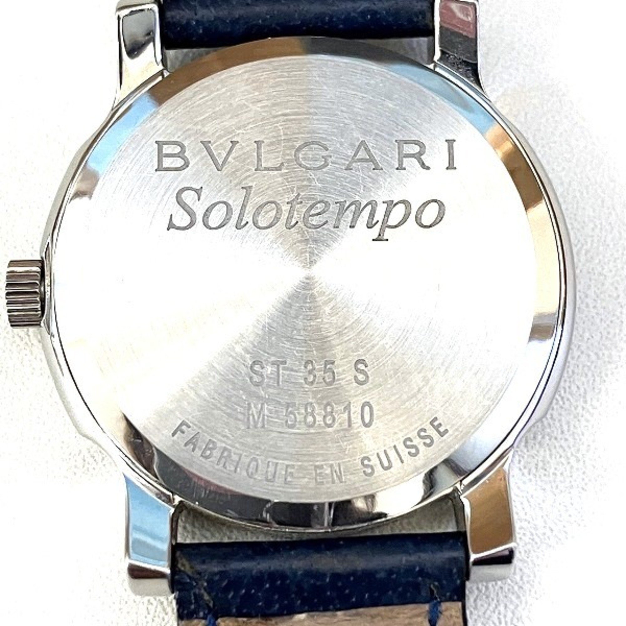 Bulgari BVLGARI Solo Tempo ST35S Quartz Watch Men's