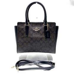 Coach COACH F31957 Signature Brown x Black 2WAY Bag Handbag Ladies