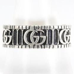 Gucci Double G Silver Ring Size 19.5 Box Bag Total Weight Approx. 8.6g Jewelry Wrapping Free
