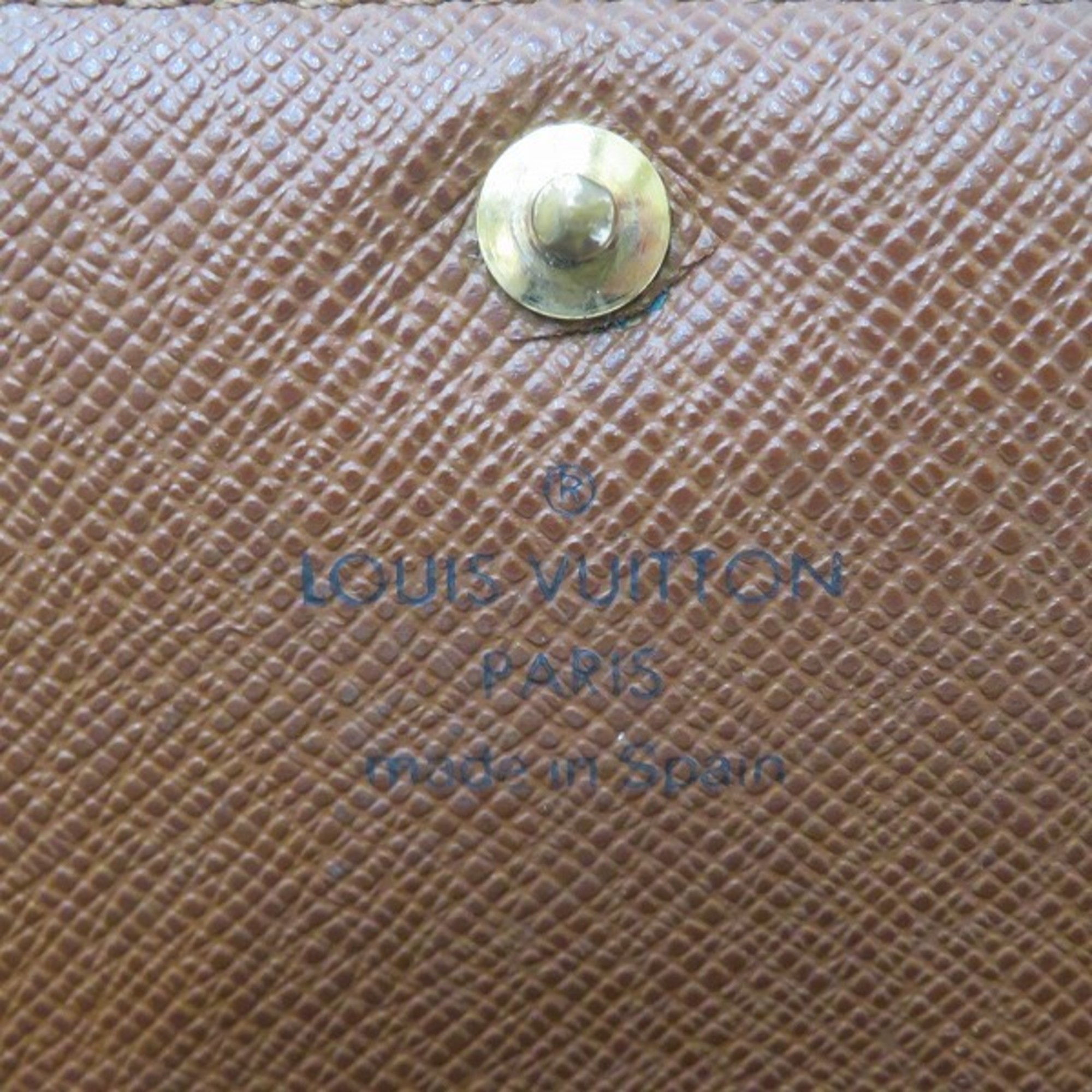 Louis Vuitton Monogram Portomonevier Tresor M61730 Bifold Wallet Men's Women's