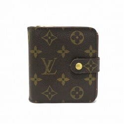 Louis Vuitton Monogram Compact Zip M61667 Bifold Wallet Men's Women's