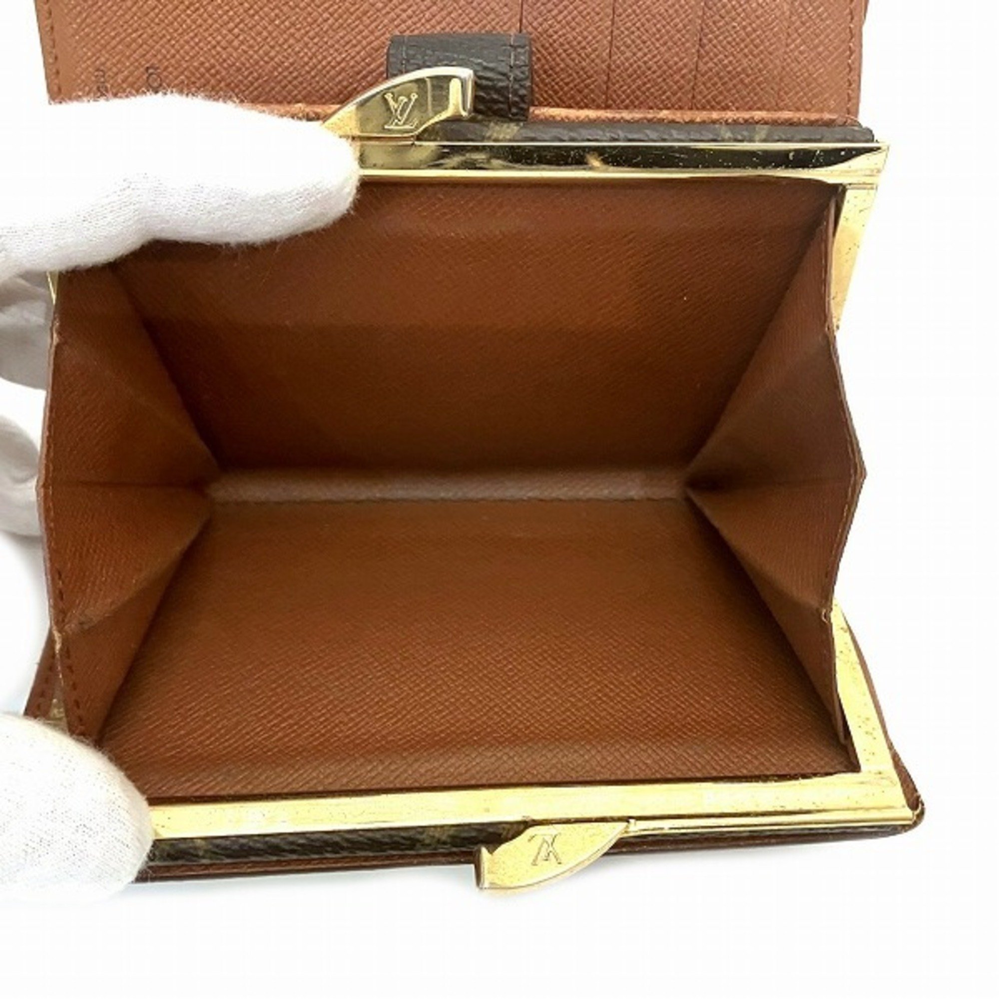 Louis Vuitton Monogram Portomone Viennese M61663 Bifold Wallet Men's Women's