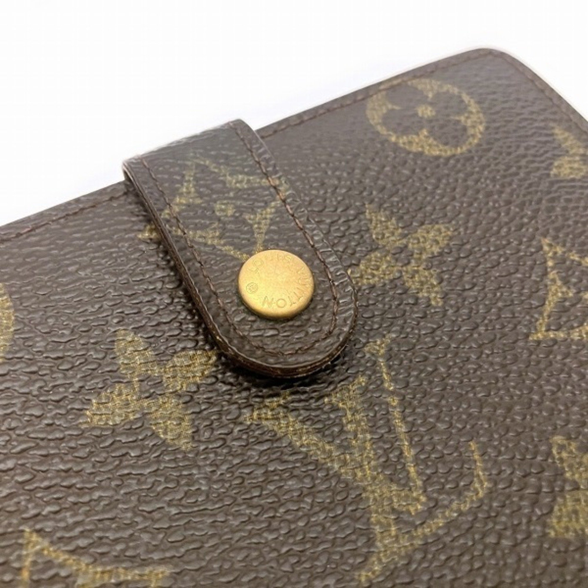 Louis Vuitton Monogram Portomone Viennese M61663 Bifold Wallet Men's Women's