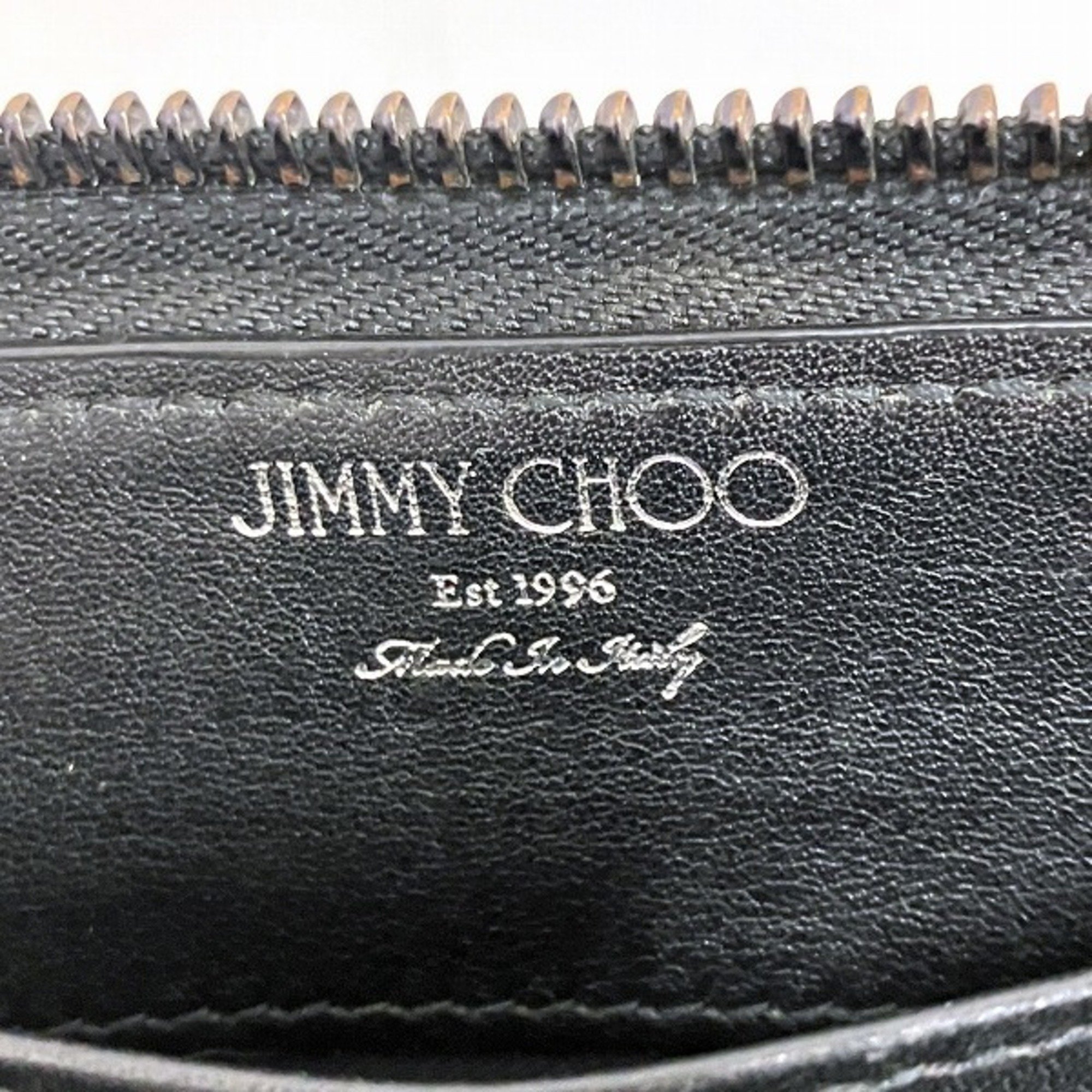 Jimmy Choo Carnaby Black Long Wallet Men's