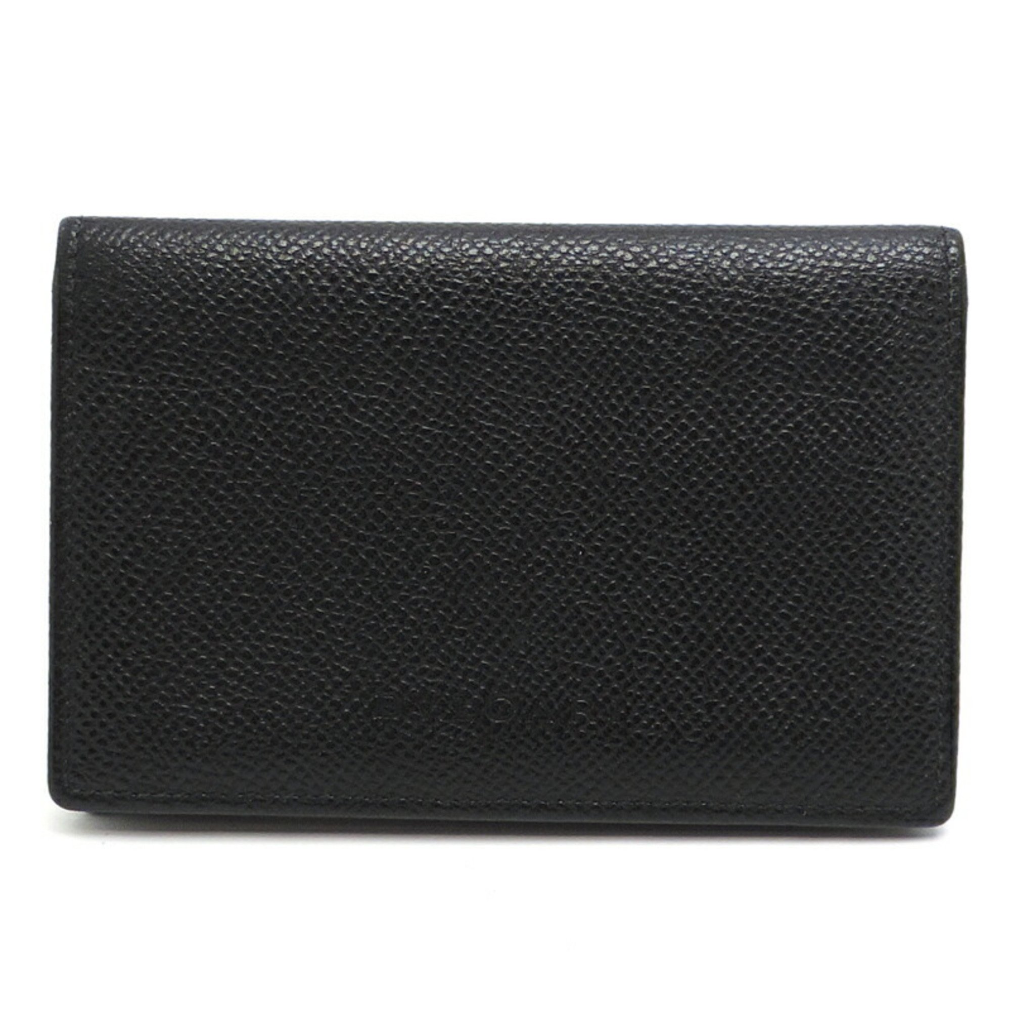 Bvlgari Women's/Men's Card Case 20361 Leather Black