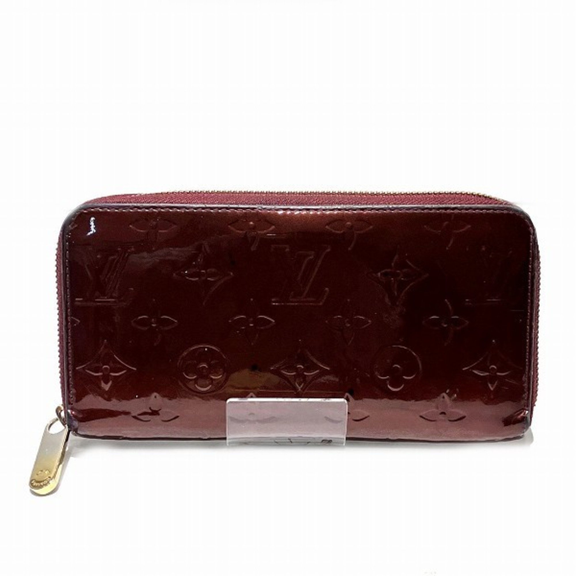 Louis Vuitton Monogram Vernis Zippy Wallet M91536 Long Men's Women's