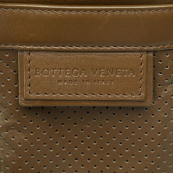 Bottega Veneta Shoulder Bag Pouch Khaki Leather Women's BOTTEGAVENETA