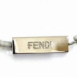 FENDI White Gray Stone FF Logo Chain Brand Accessories Bracelet Ladies