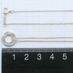 Tiffany Atlas Pierced Circle Silver Necklace Total Weight Approx. 2.3g 40cm Jewelry Wrapping Free