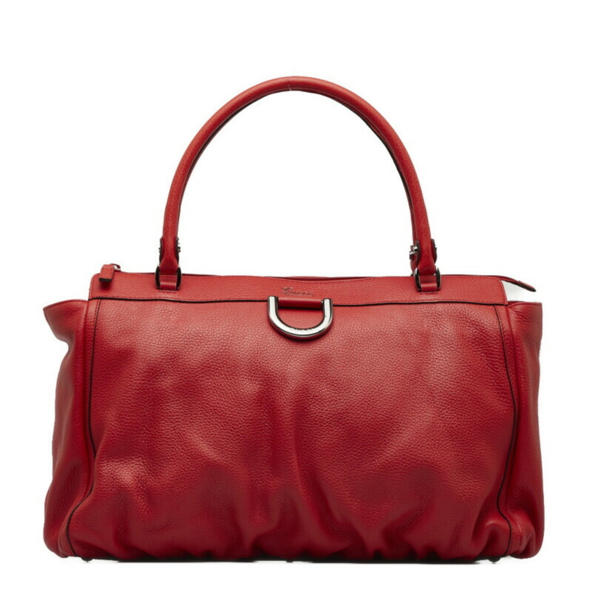 Gucci Abbey Tote Bag Shoulder 341491 Red Leather Women's GUCCI