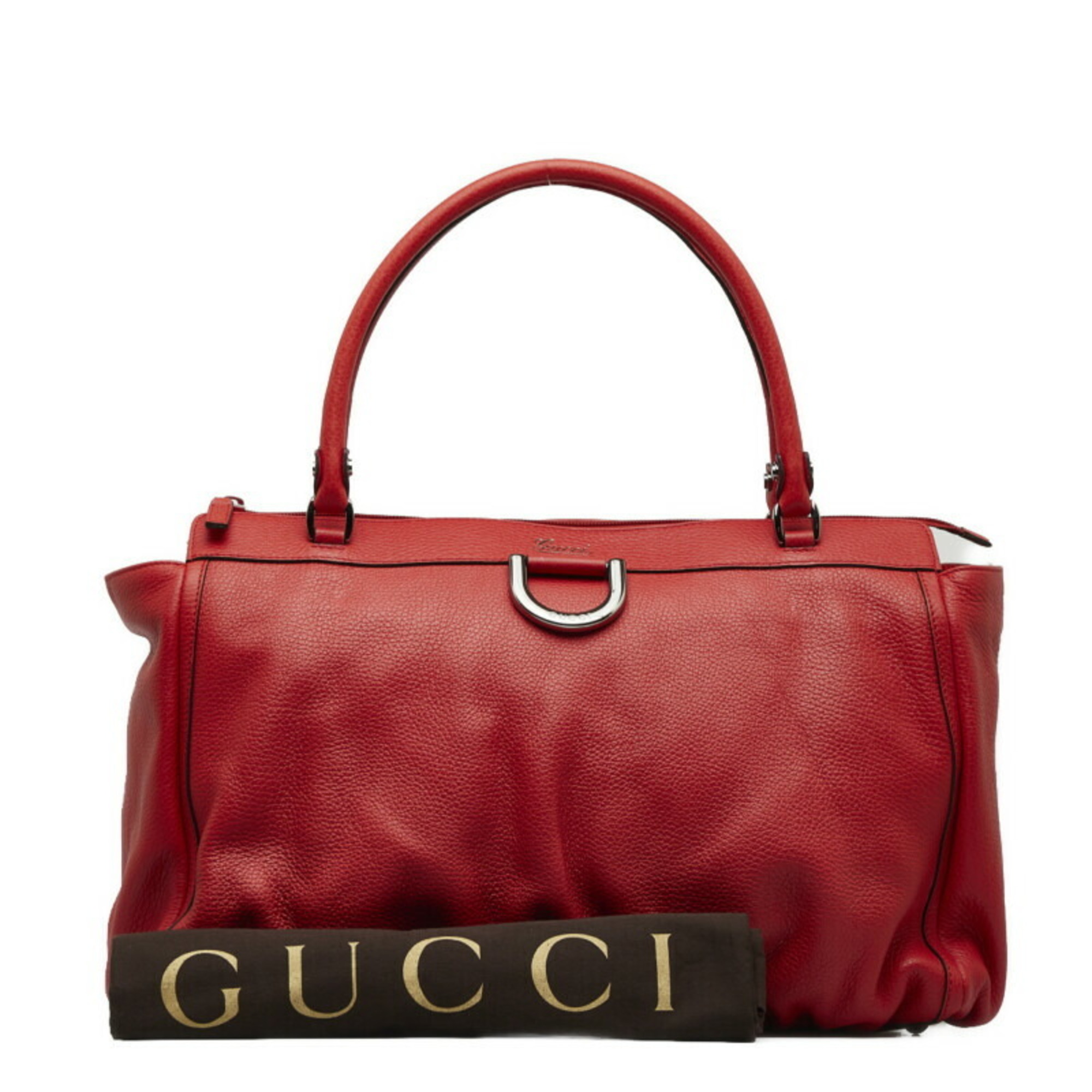 Gucci Abbey Tote Bag Shoulder 341491 Red Leather Women's GUCCI