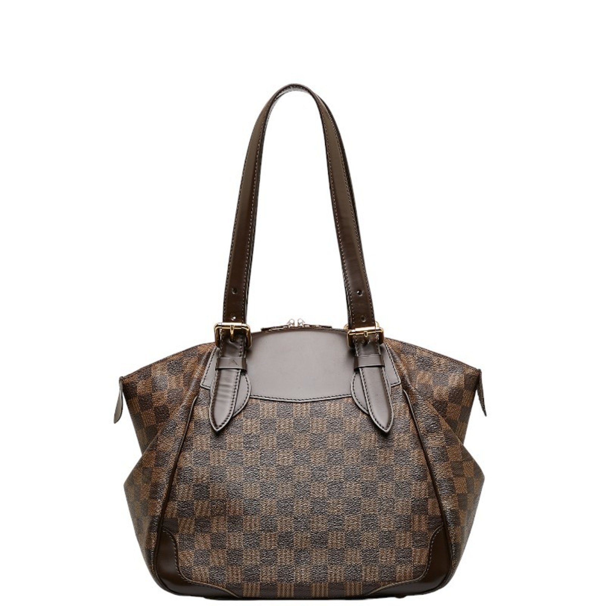 Louis Vuitton Damier Verona PM Handbag Tote Bag N41117 Brown PVC Leather Women's LOUIS VUITTON