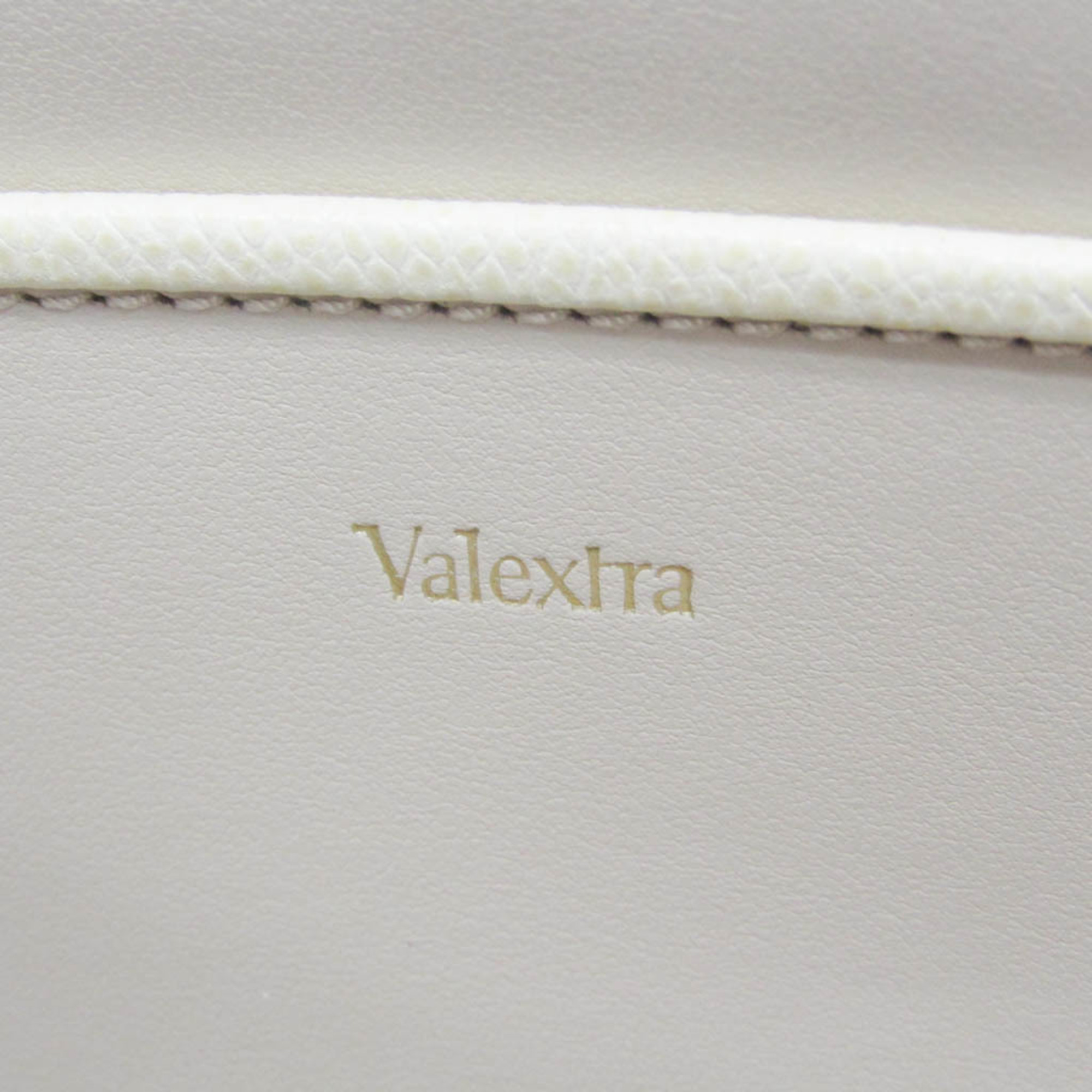 Valextra Men's Leather Clutch Bag Cream