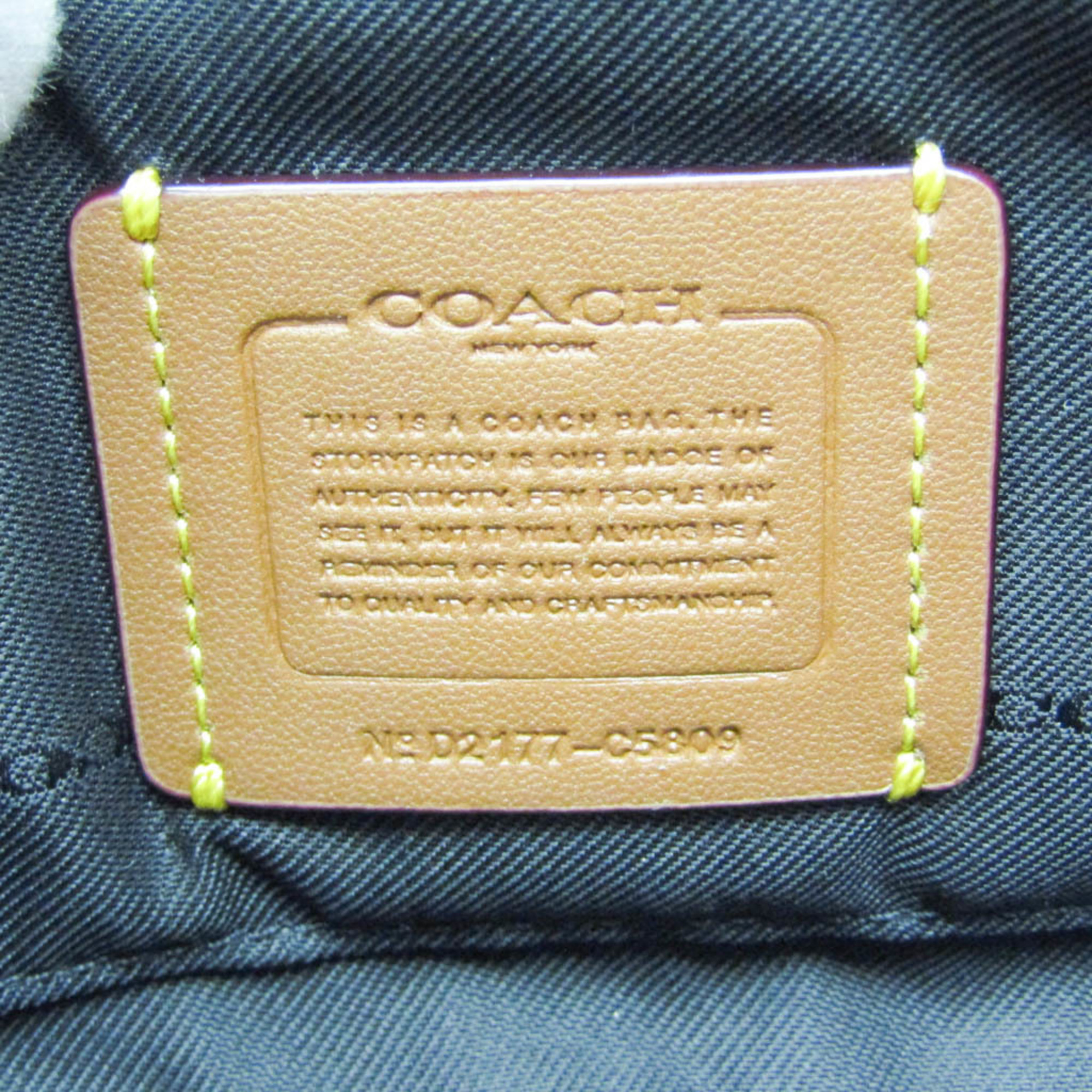 Coach Camera Bag C5809 Women's Leather Shoulder Bag Black