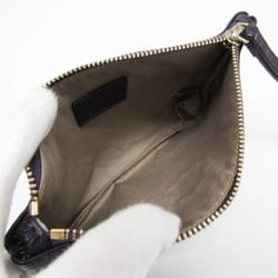 Versace Men,Women Leather Clutch Bag,Pouch Dark Purple