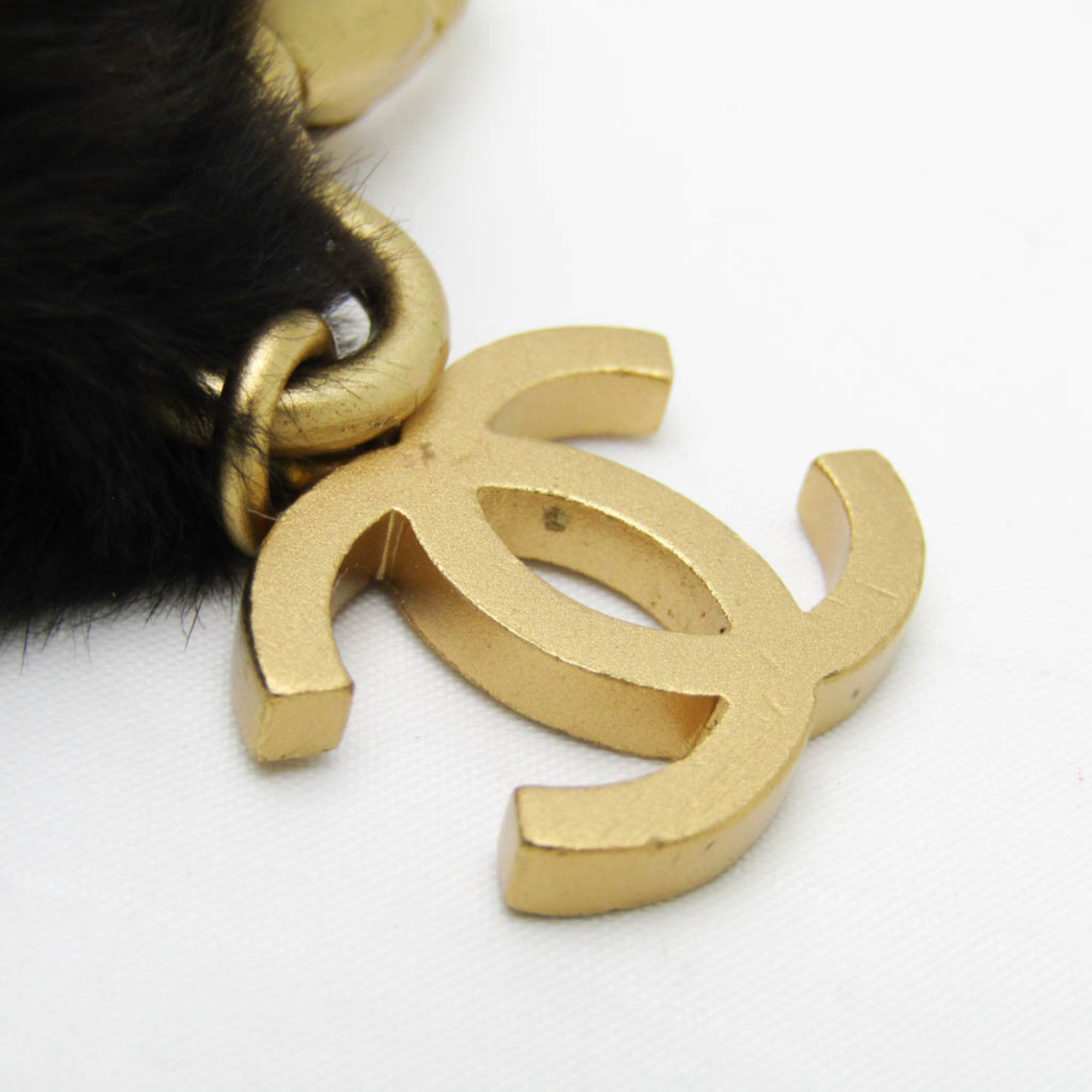 Chanel Neck Strap Keyring (Dark Brown,Gold)