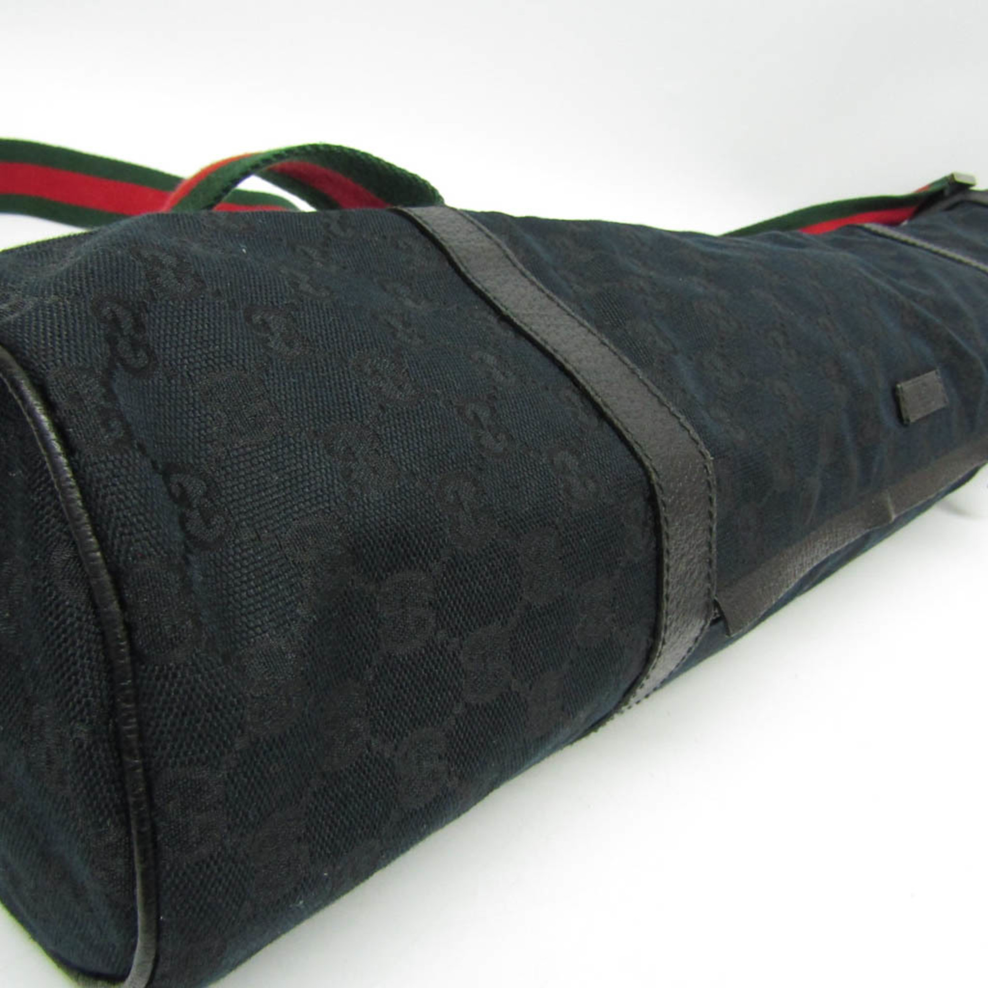 Gucci GG Canvas Yoga Mat Bag 162966 Women,Men Leather,Canvas Shoulder Bag Black