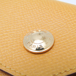 Hermes LE 24 Women's Epsom Leather Coin Purse/coin Case Yellow