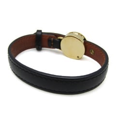 Louis Vuitton Brass LV All Around M6736 Leather,Metal Bangle Gold,Noir