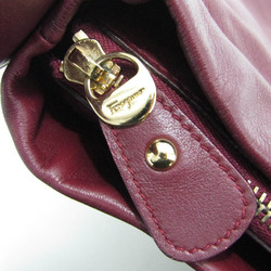 Salvatore Ferragamo AU 21 D443 Women's Leather Shoulder Bag Burgundy