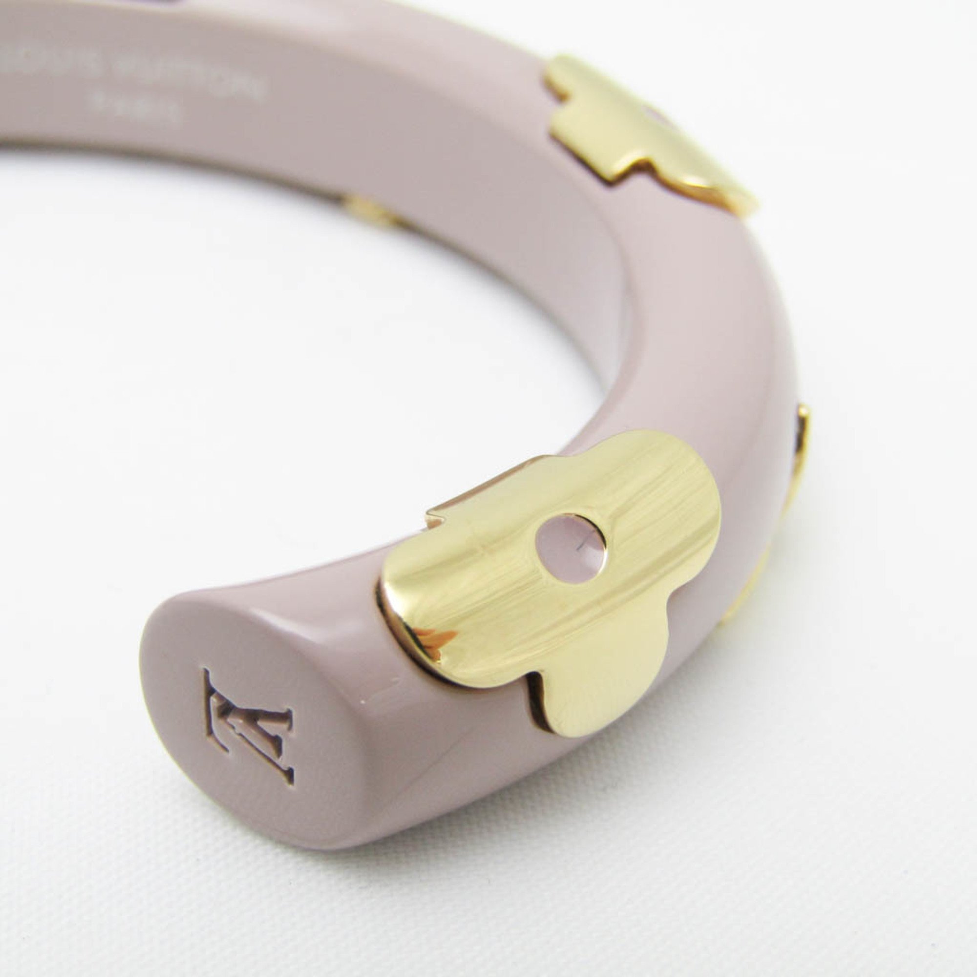 Louis Vuitton Jonke Daily Monogram M63108 Metal Bangle Gold,Gray Purple