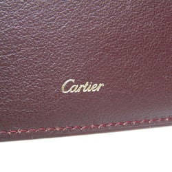 Cartier Must CRL3001368 Men's  Calfskin Wallet (bi-fold) Bordeaux