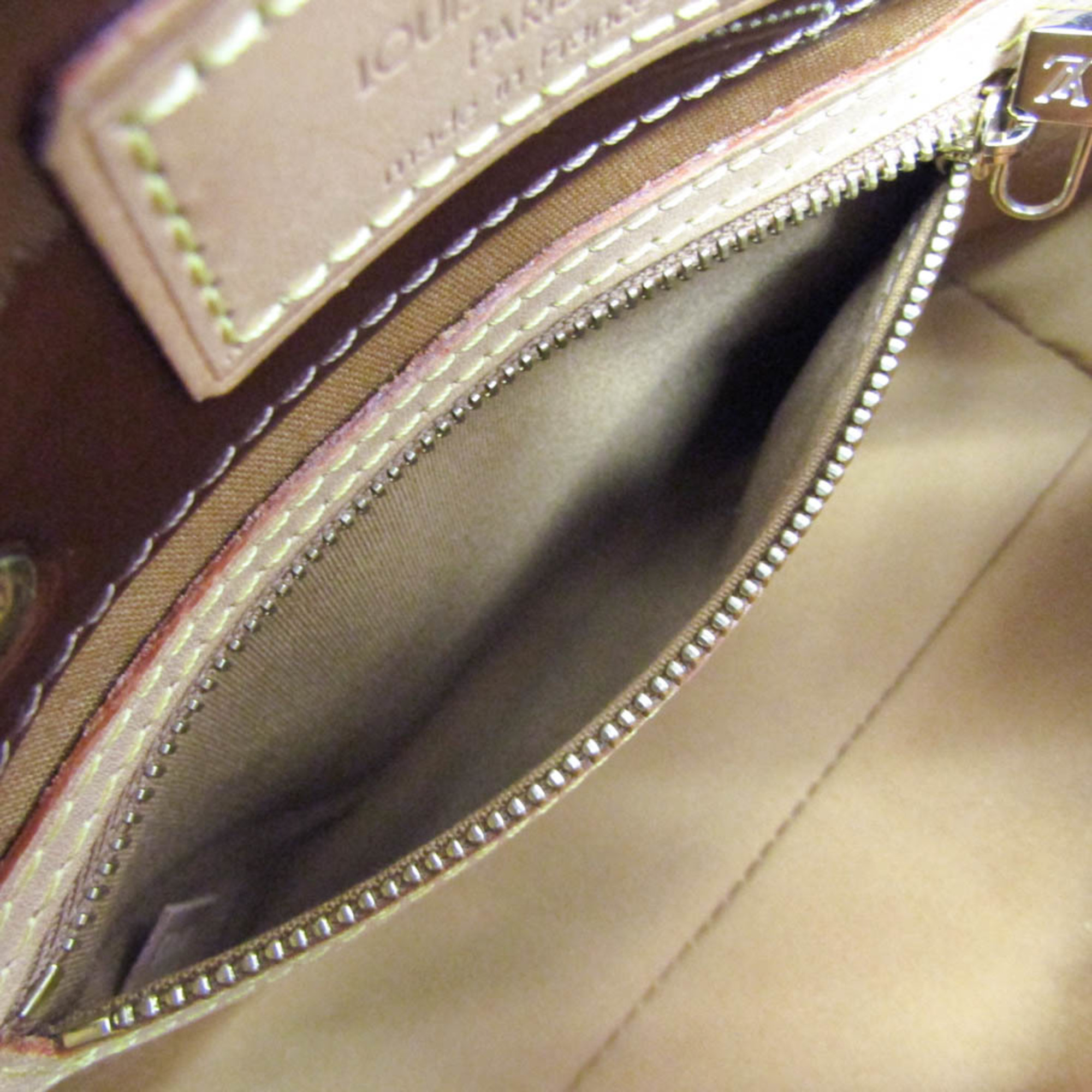 Louis Vuitton Vernis Reade PM M91146 Women's Handbag Bronze