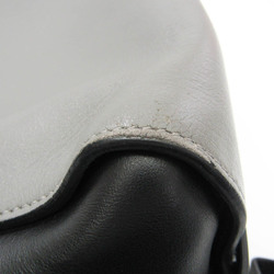 Prada Women's Leather Handbag,Shoulder Bag Black,Gray