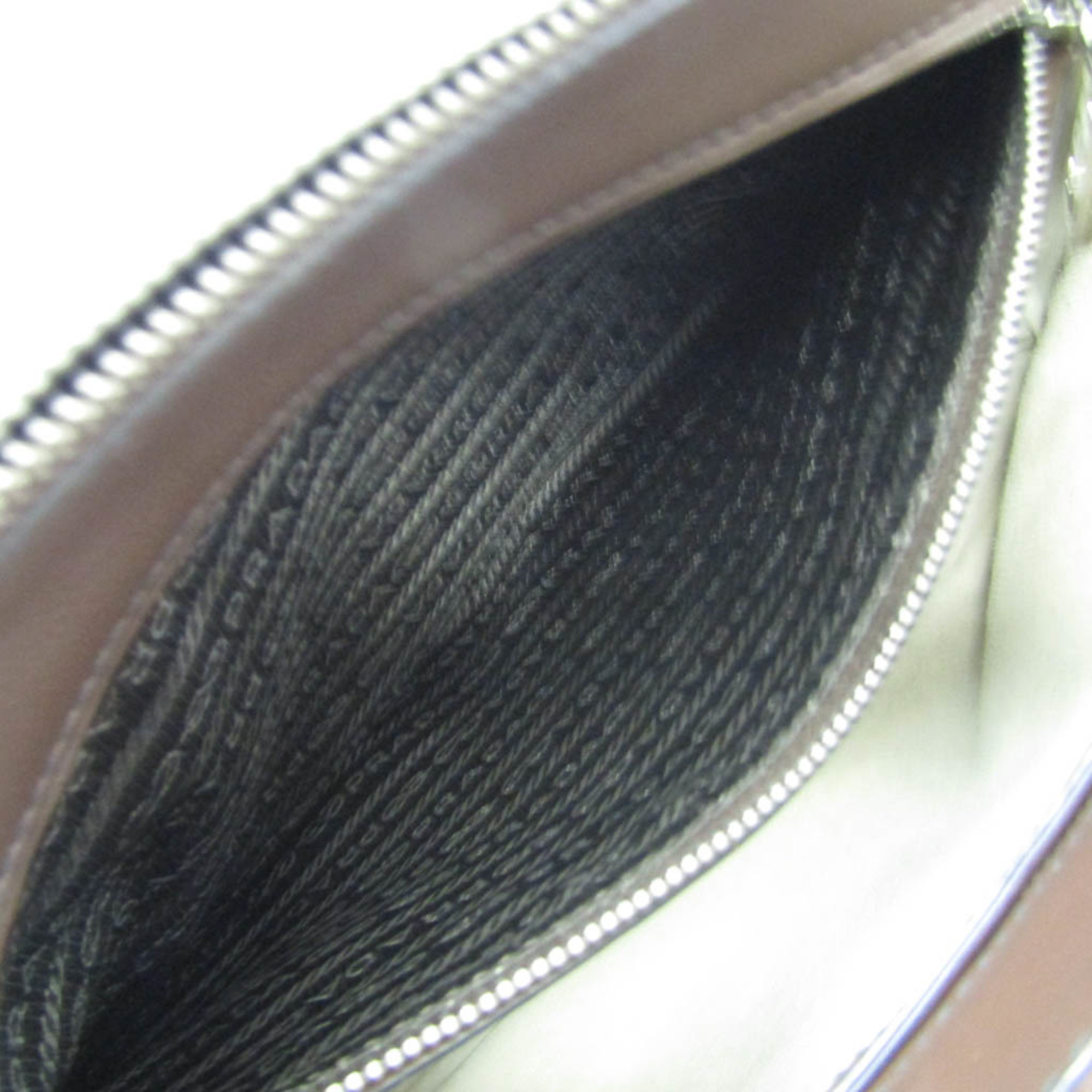Prada Galleria BN2274 Women's Leather Handbag,Shoulder Bag Black,Dark Brown