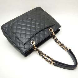 CHANEL Grand Shopping Tote A50995 Bag Chain GST Caviar Skin Black 251408