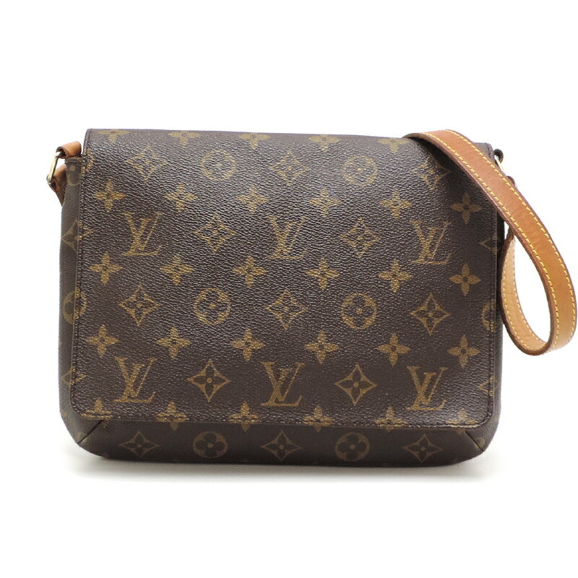 Louis Vuitton Musette Tango Short Women's Shoulder Bag M51257 Monogram Ebene (Brown)