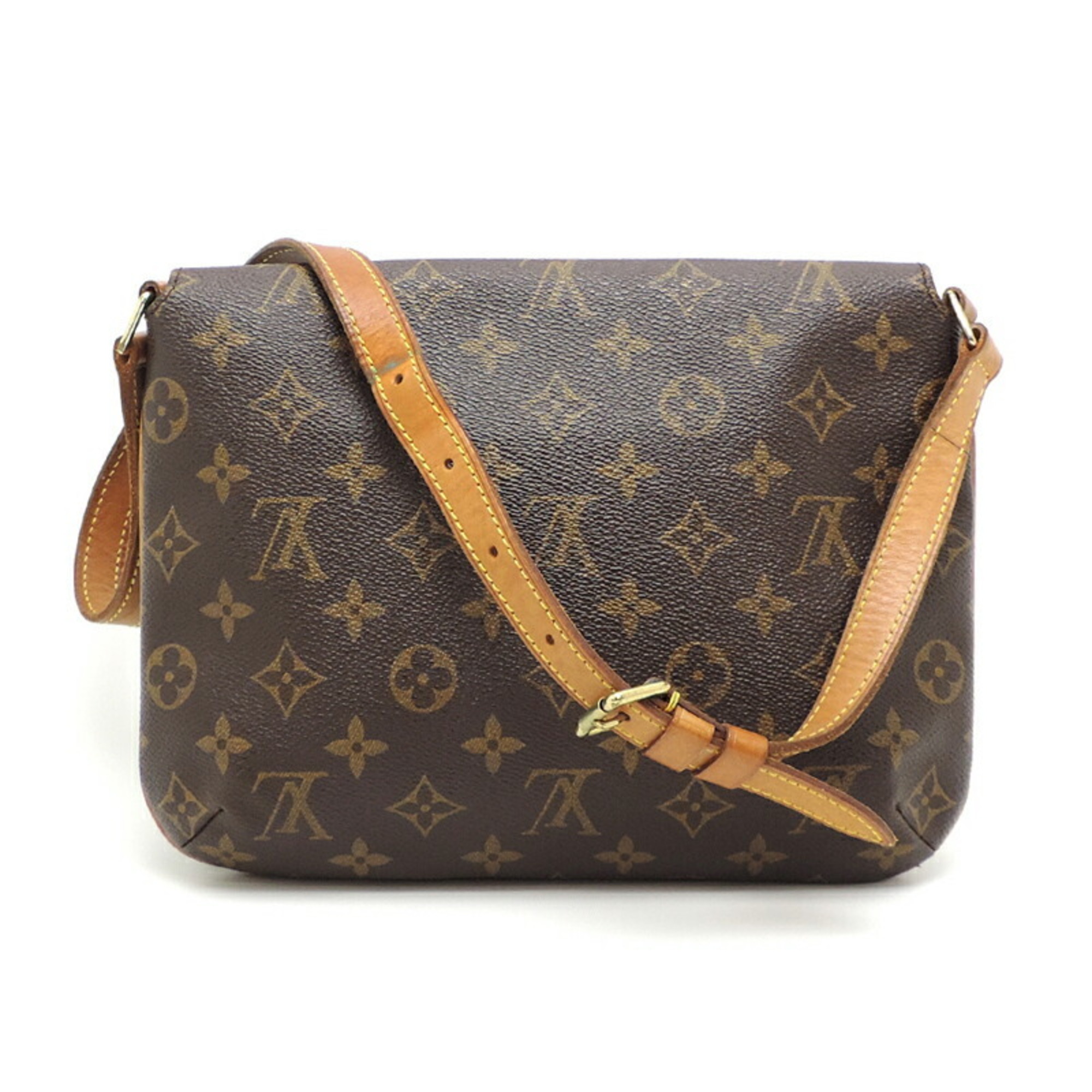 Louis Vuitton Musette Tango Short Women's Shoulder Bag M51257 Monogram Ebene (Brown)