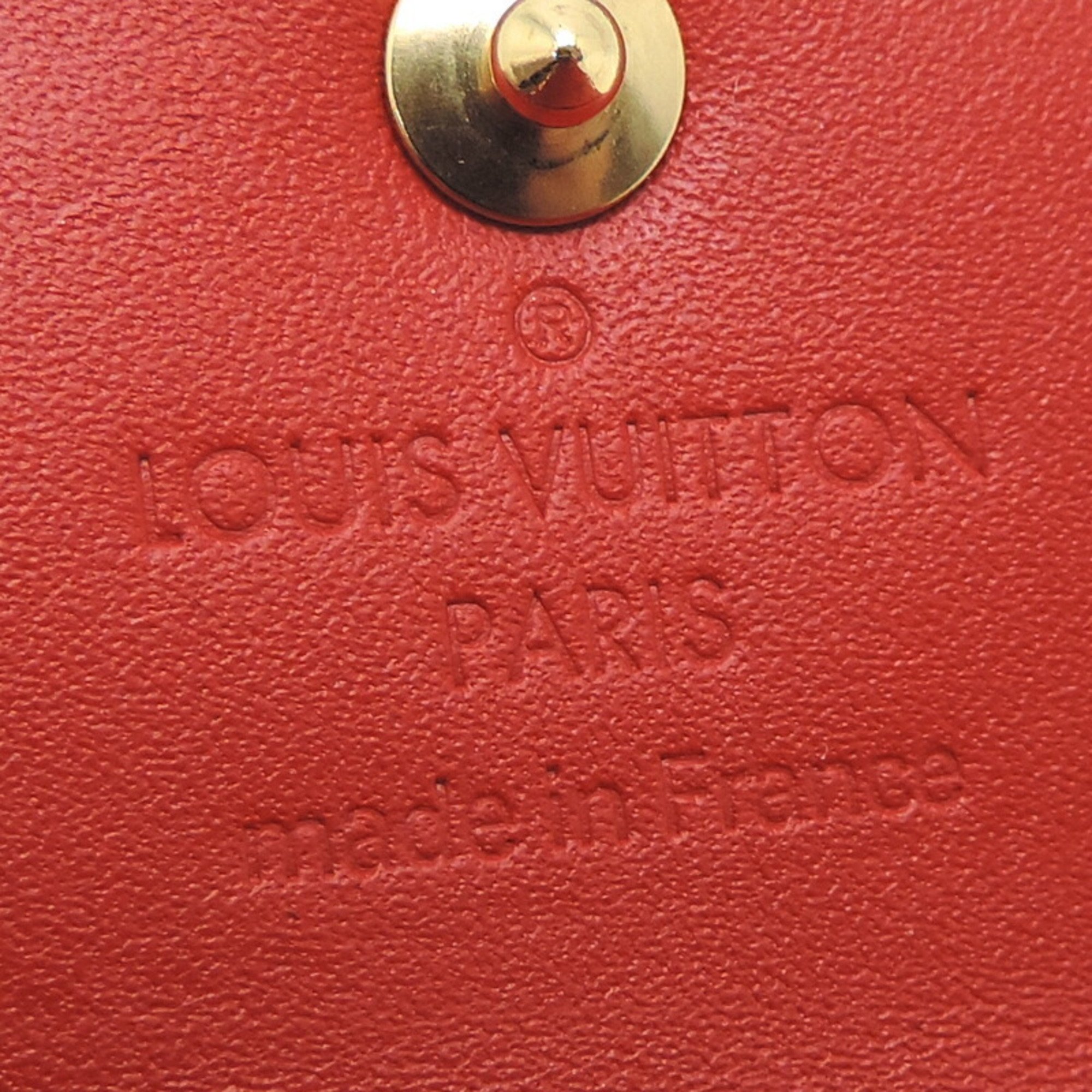 Louis Vuitton Multicle 4 Women's Key Case M90907 Vernis Threes (Red)