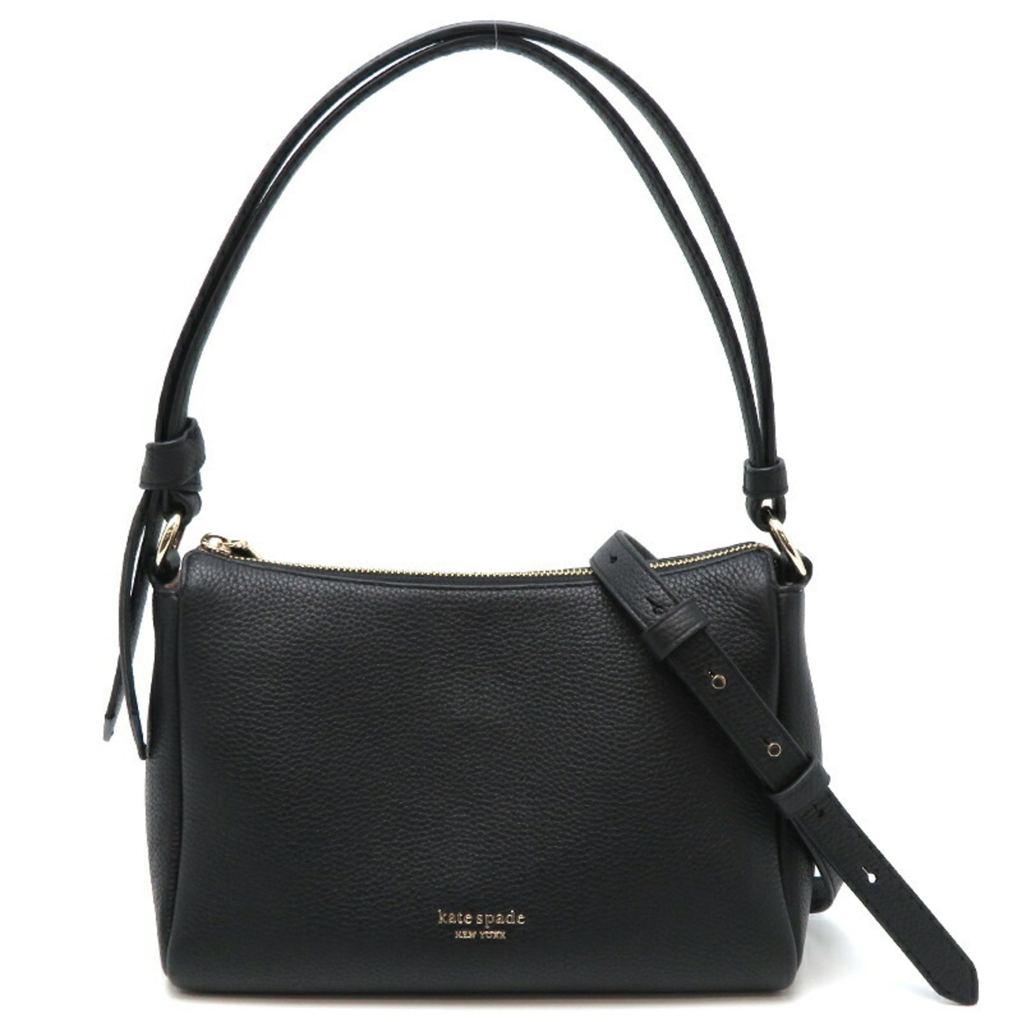 Kate Spade Leather Shoulder Tote Women's Bag KB982 Black