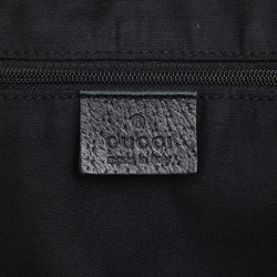 Gucci GG Canvas Abbey Handbag Tote Bag 130739 Black Leather Women's GUCCI