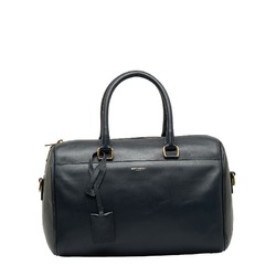 Saint Laurent Classic Duffle 6 Handbag Shoulder Bag 322049 Navy Leather Women's SAINT LAURENT