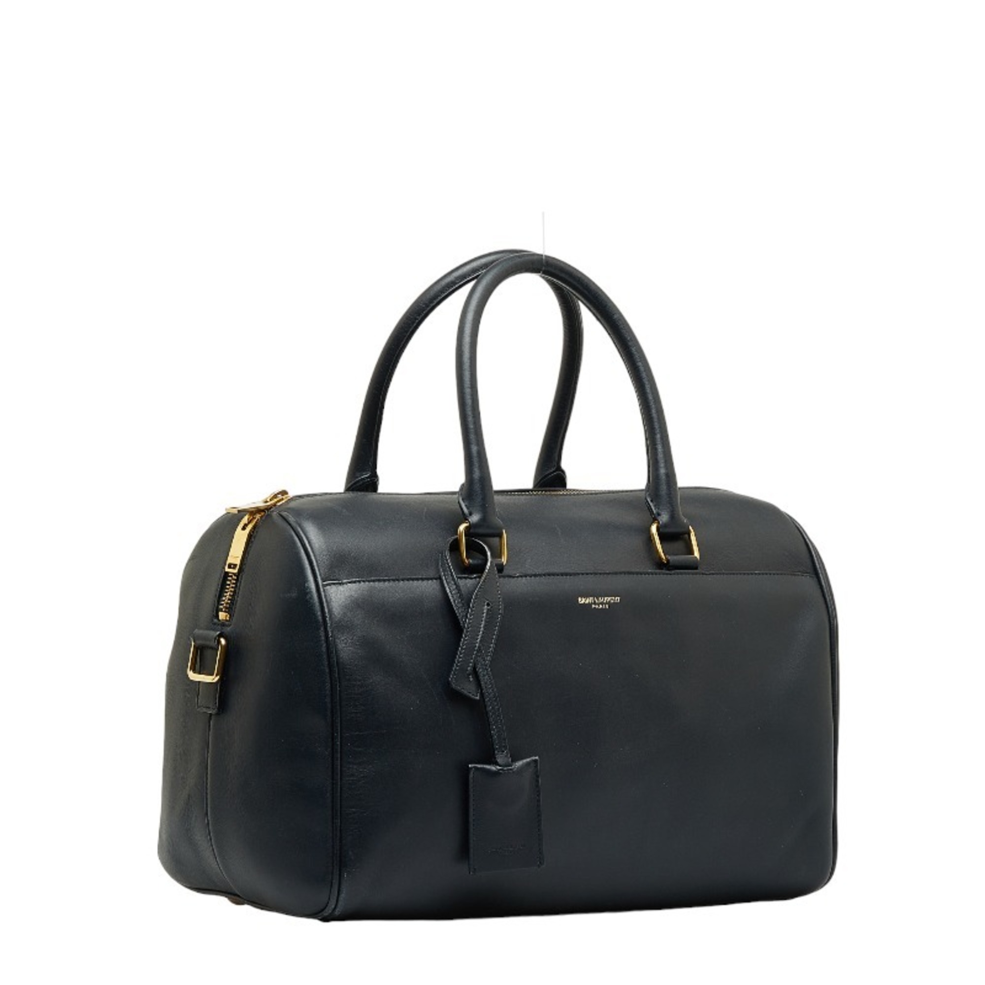 Saint Laurent Classic Duffle 6 Handbag Shoulder Bag 322049 Navy Leather Women's SAINT LAURENT