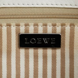 LOEWE shoulder bag white leather ladies