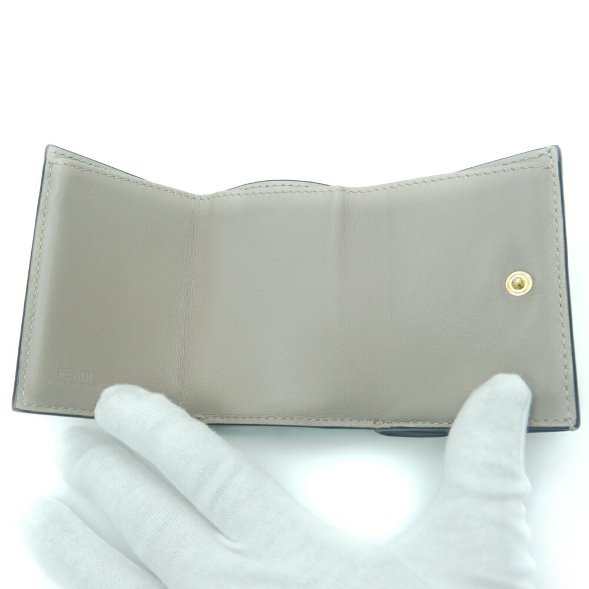 FENDI F is micro trifold wallet 8M0395 A18B F0E65
