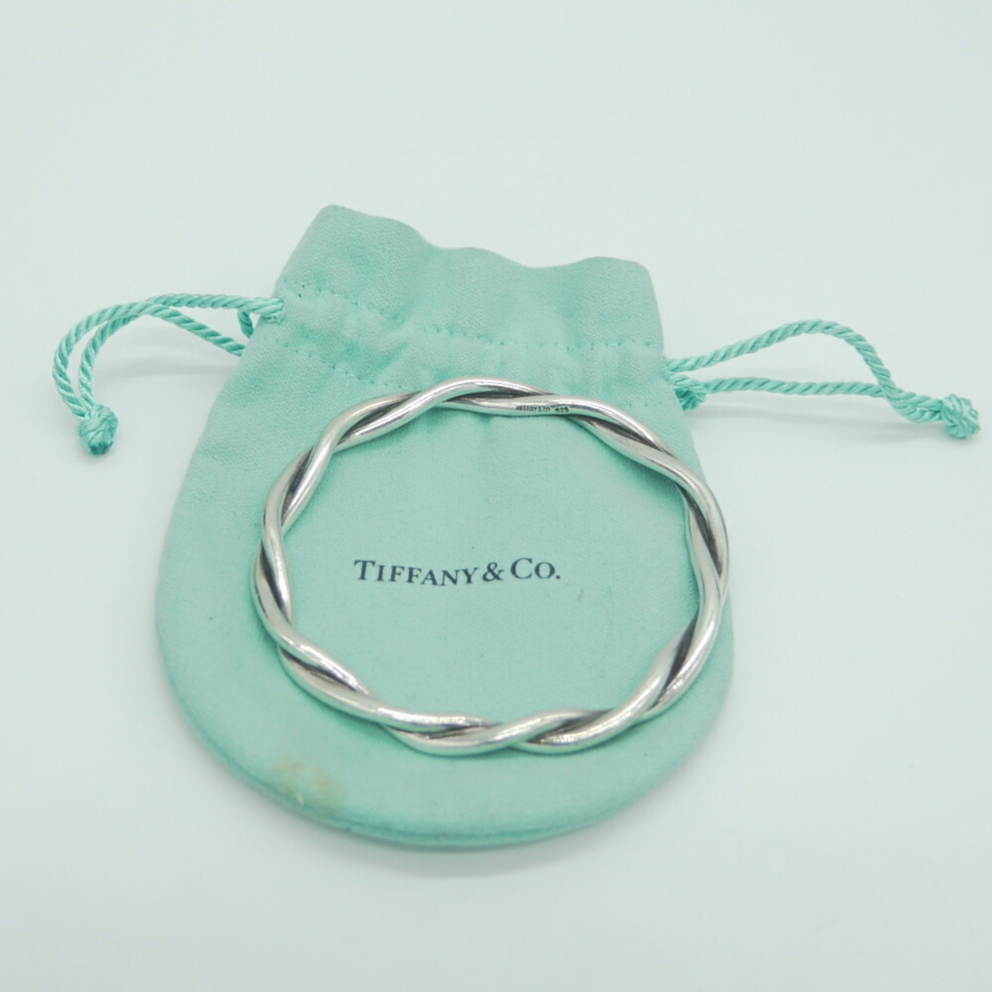 TIFFANY & Co. Tiffany Twist Bangle Bracelet Silver 925