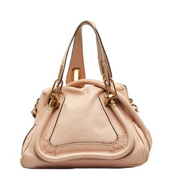 Chloé Chloe Parati Handbag Pink Leather Women's